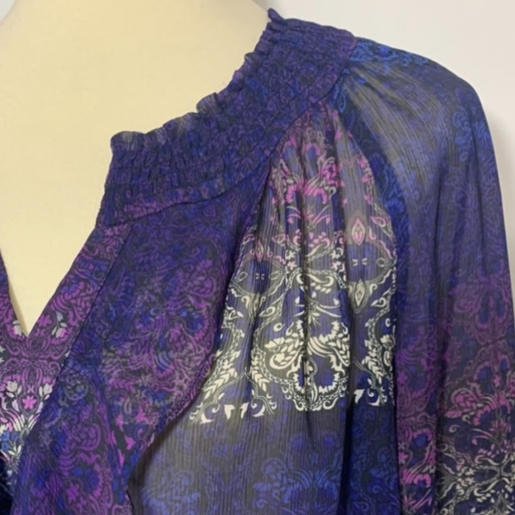 The Limited Semi-Sheer Ruffle Detail Blouse - Picture 7 of 12